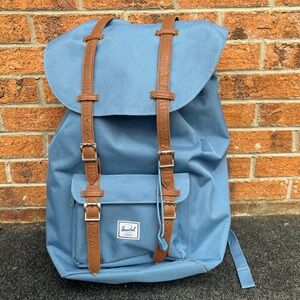 Herschel Supply Company Blue and Tan Backpack with Classic Design